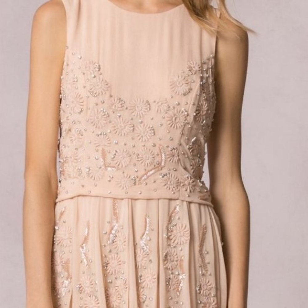 Jenny Yoo Collection Blaire Hand Embroidered/Embellished Dress in Blush … - Picture 3 of 16